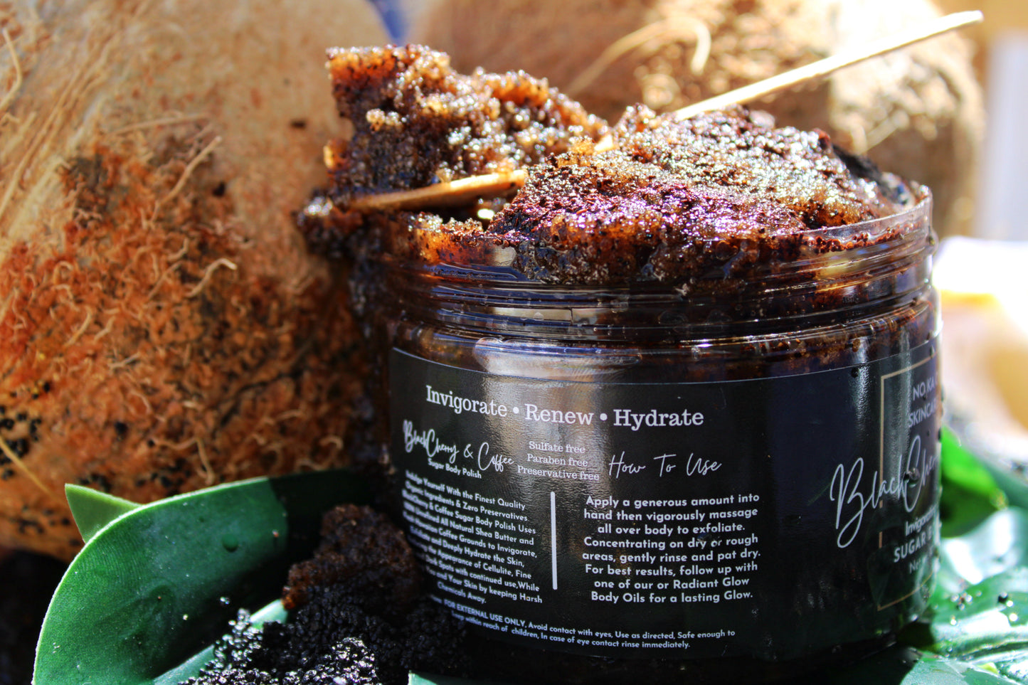 Black Cherry & Coffee Invigorating and Hydrating Sugar Body Polish